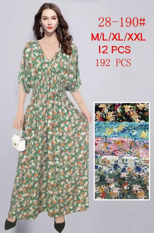 Sukienki damskie Roz M/L-XL/2XL , Mix Kolor Paczka 12 szt